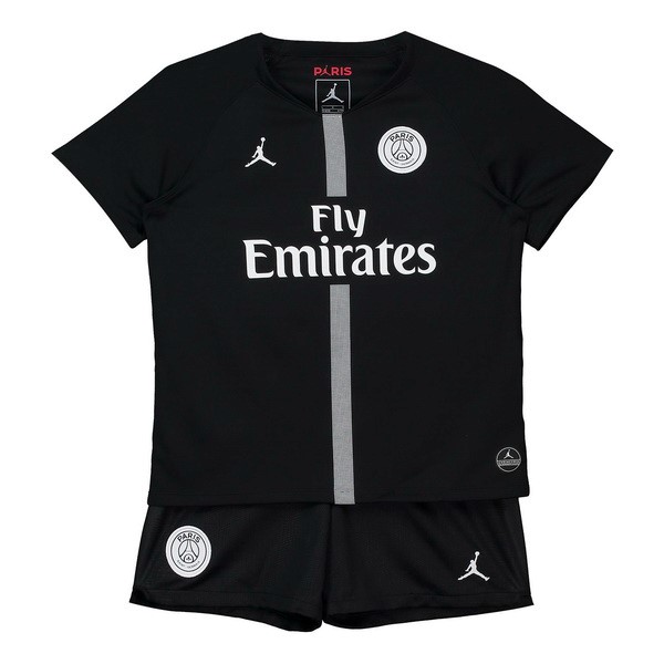 JORDAN Camiseta Paris Saint Germain Tercera Primera Niños 2018-19 Negro